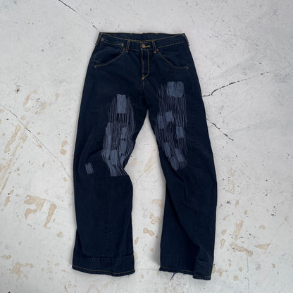vintage levis engineered jeans | Navy, Red