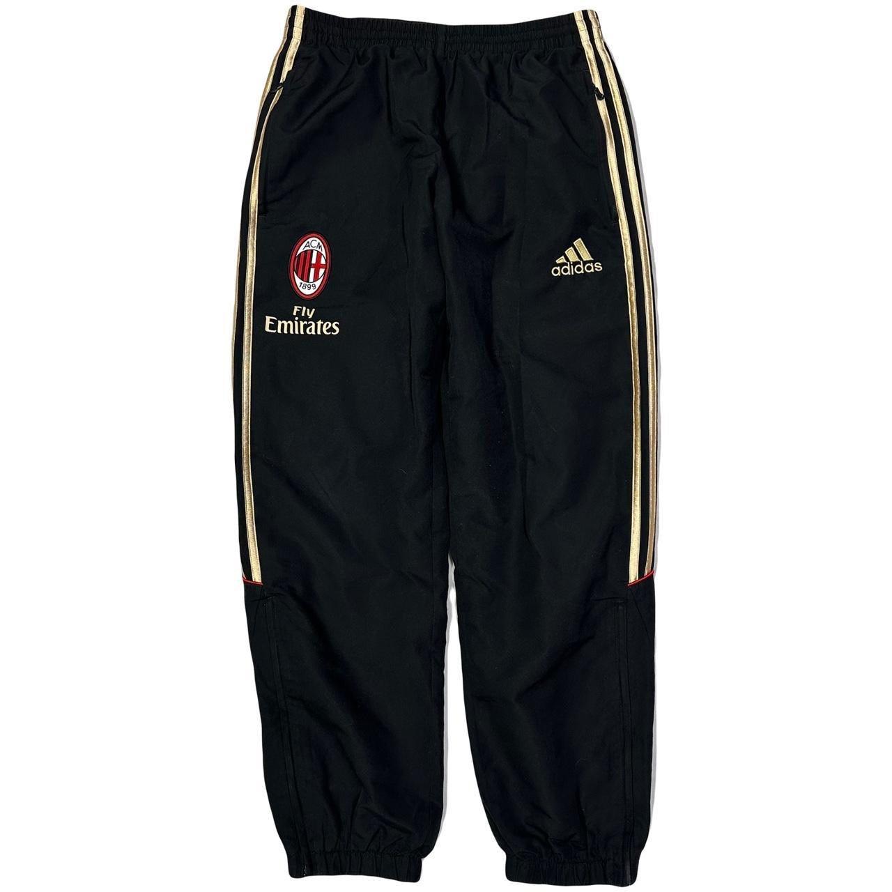 Adidas AC Milan 2010/12 Tracksuit In Black, Gold & Red ( M ) - Known Source