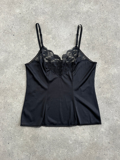 USA Vintage 1980s Lace Cami Top - M