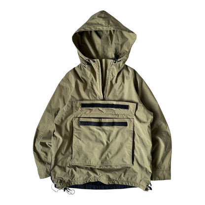 DKNY Beige Hooded Smock Jacket