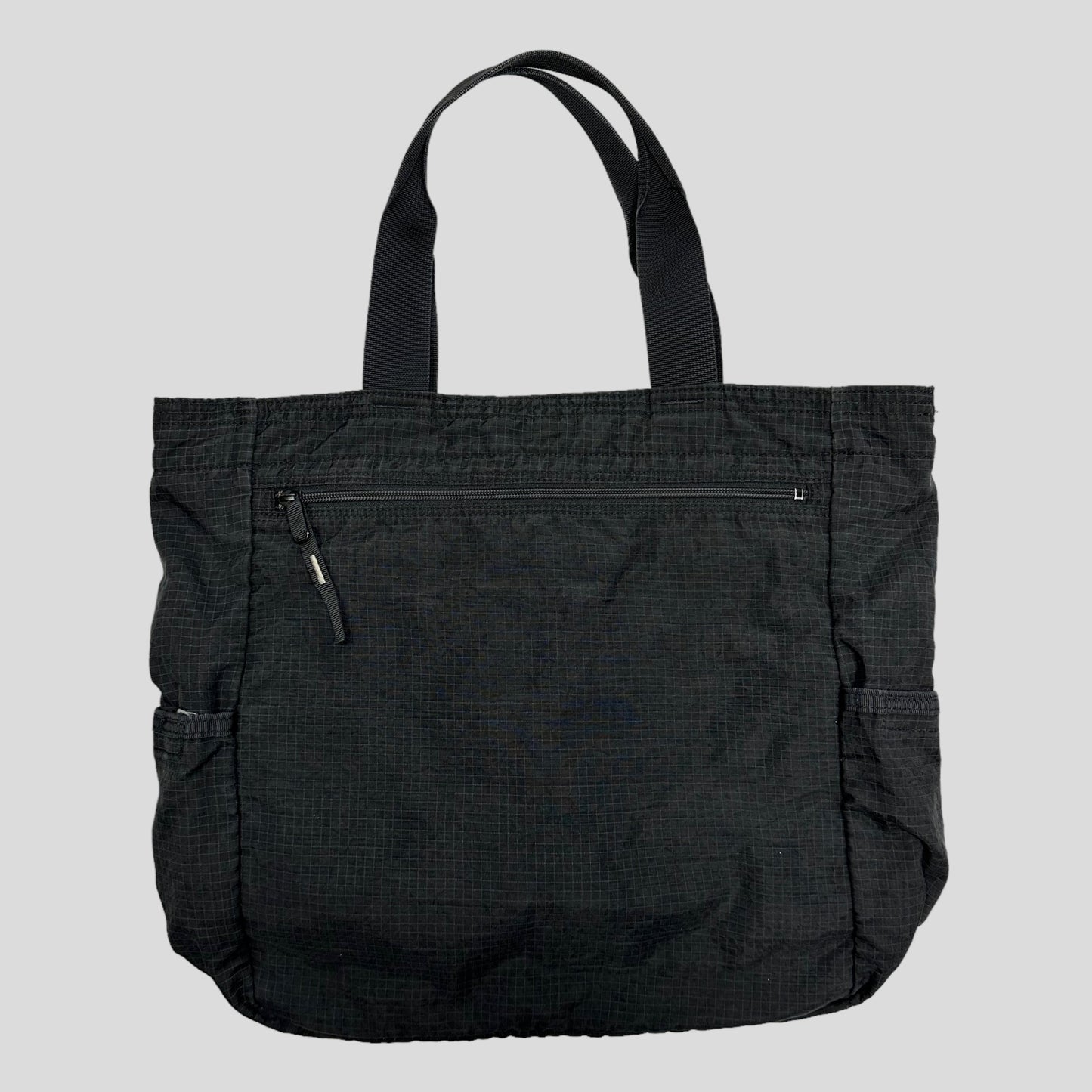 Porter 00’s Nylon Ripstop Grid Multipocket Tote Bag | O/S, Black