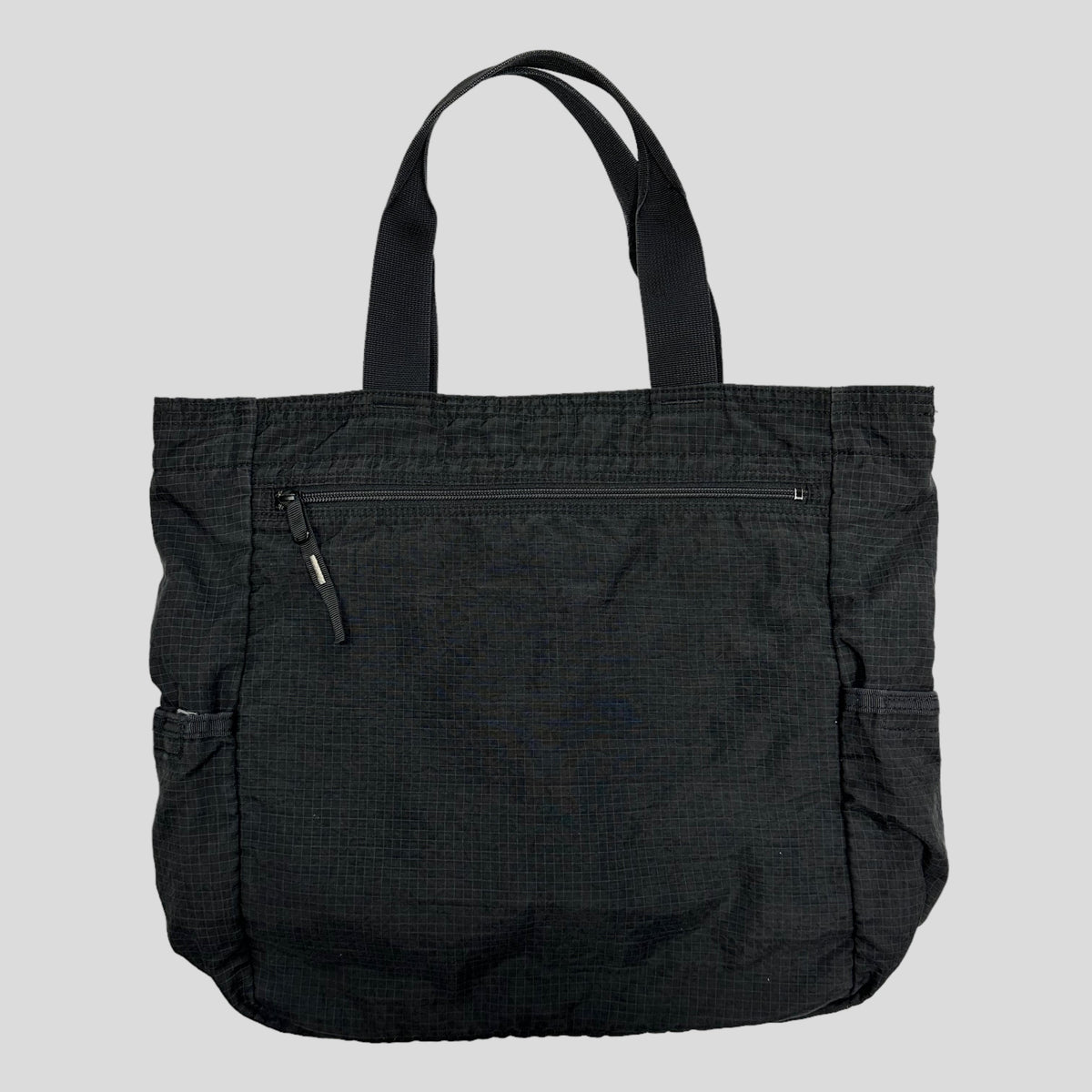 Porter 00’s Nylon Ripstop Grid Multipocket Tote Bag | O/S, Black