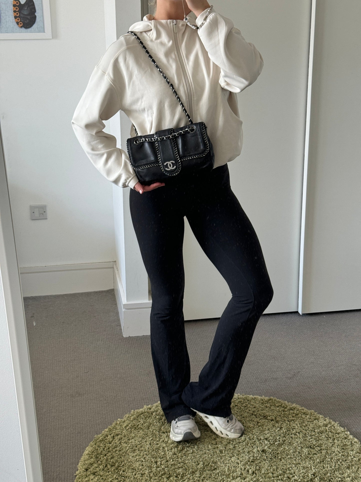 Chanel Lambskin Leather Medium Madison Flap Bag (2006-2008) | O/S, Black