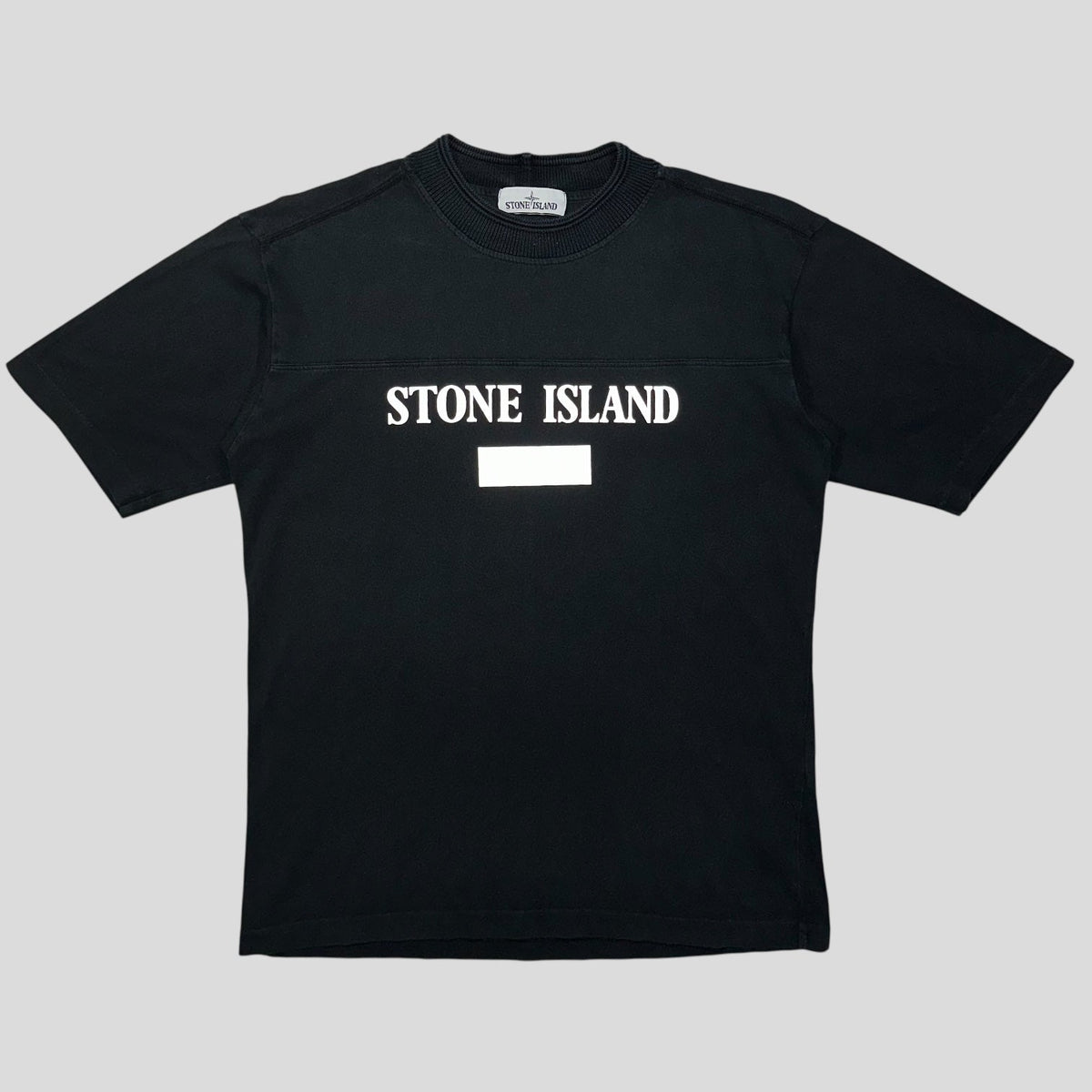 Stone Island FW18 Reflective Crewneck T-shirt - S (M) | Black