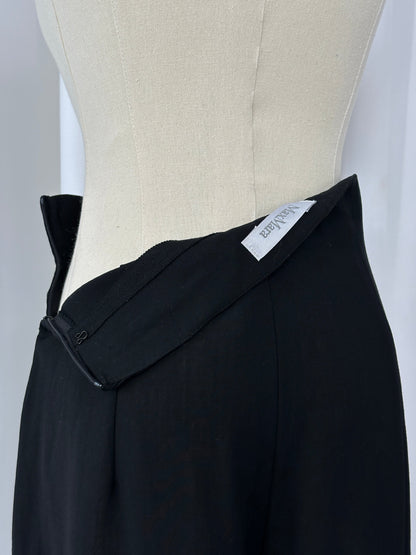 Max Mara 1990s Wool High Waisted Straight Leg Trousers - W24