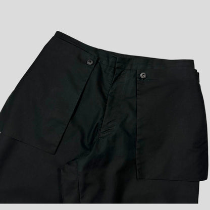 Miu Miu 1999 Modular Hip Pocket Co-nylon Carpenter Trousers - M/L | Default Title, Black