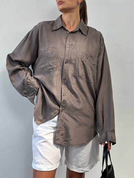 Vintage Pure Silk Shirt - XL