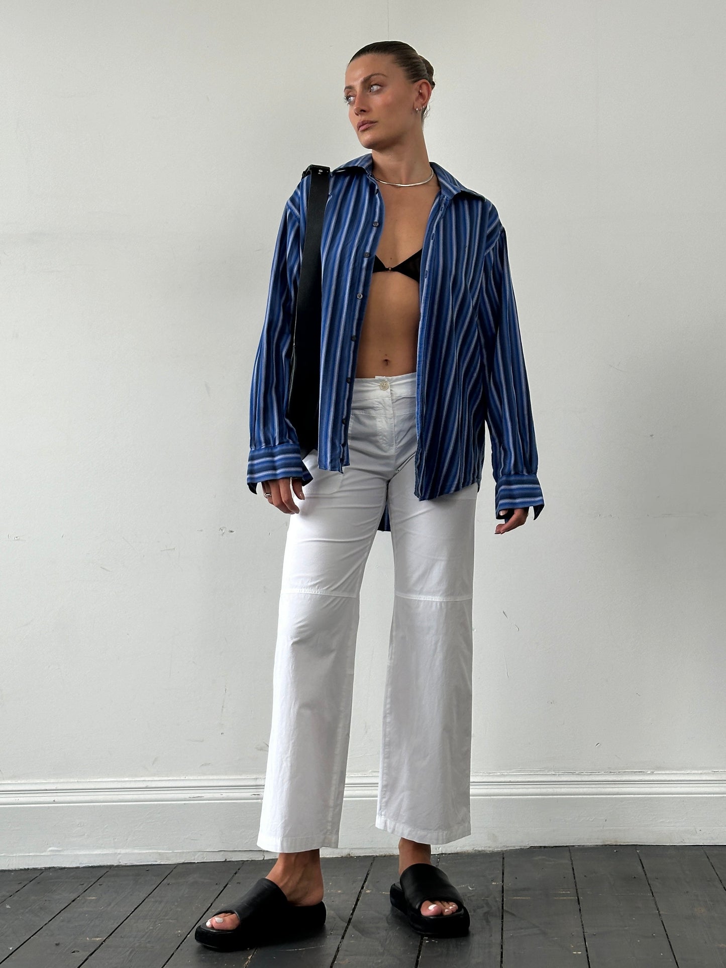 Max Mara Weekend Cotton Cargo Low Waist Trousers - W28