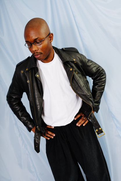 Vanson Leathers Corset Side Detailed Buckle Fasten Leather Jacket | O/S, Multicoloured