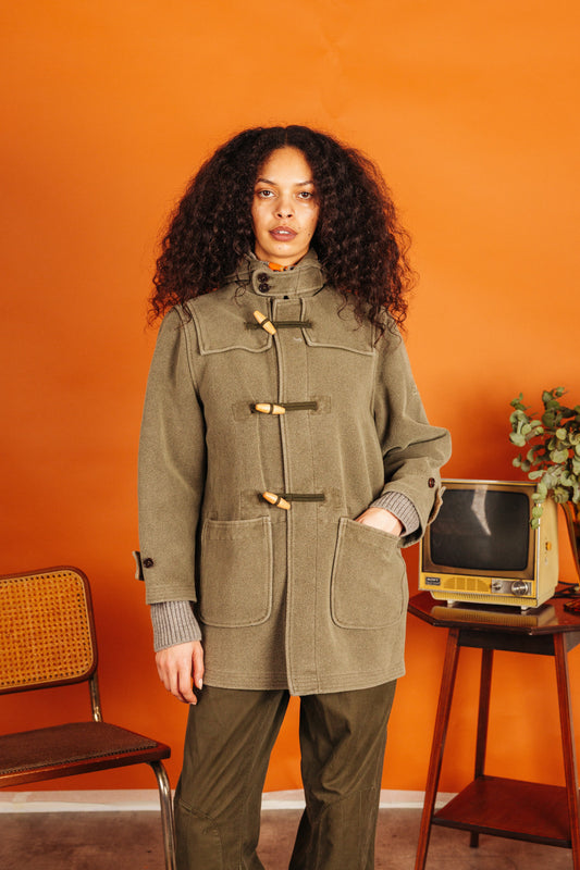 A/W 2006 C.P. Company Khaki Lana Wool Hooded Duffle Jacket