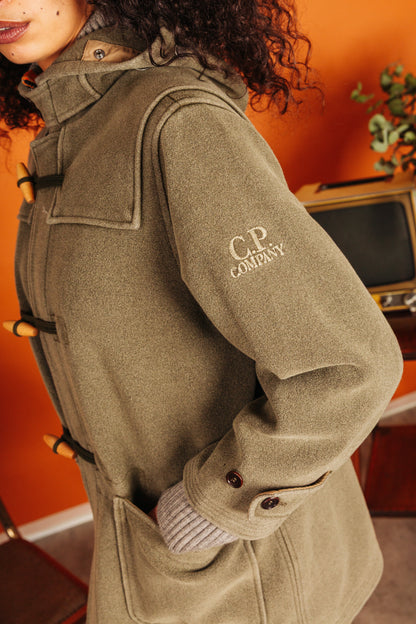 A/W 2006 C.P. Company Khaki Lana Wool Hooded Duffle Jacket