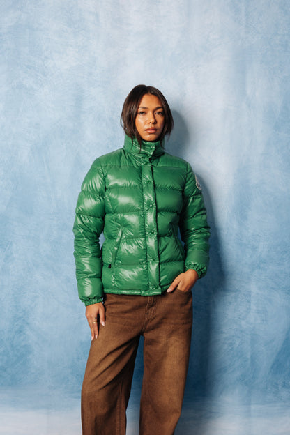 Moncler Emerald Green Down Quilted Puffer Jacket