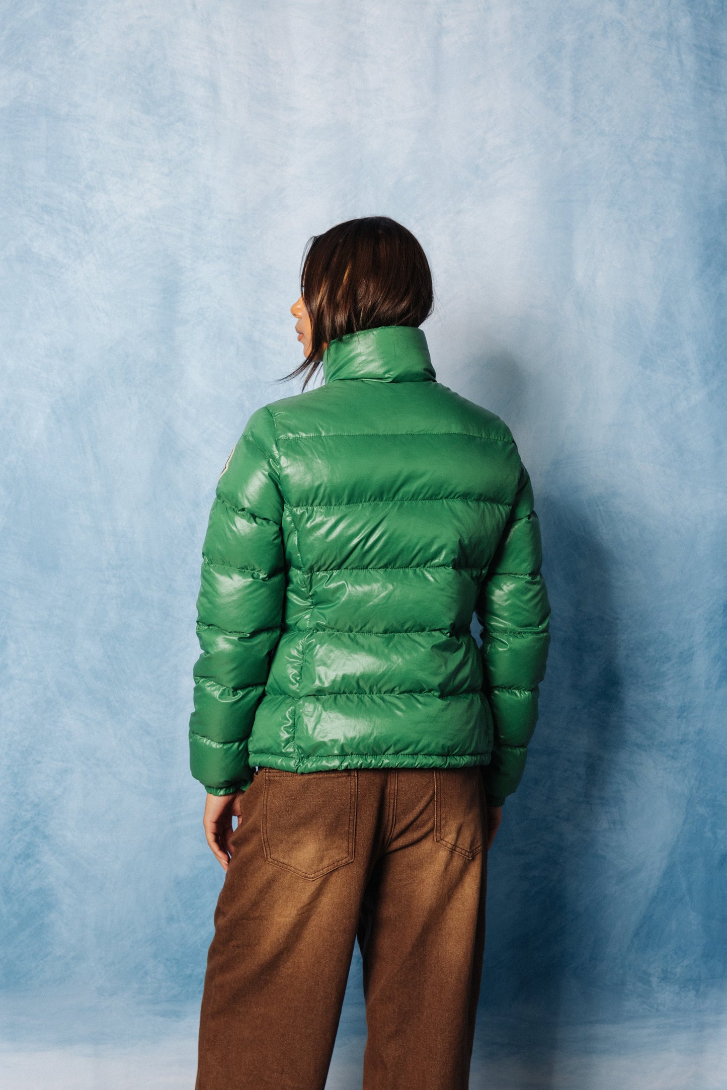 Moncler Emerald Green Down Quilted Puffer Jacket