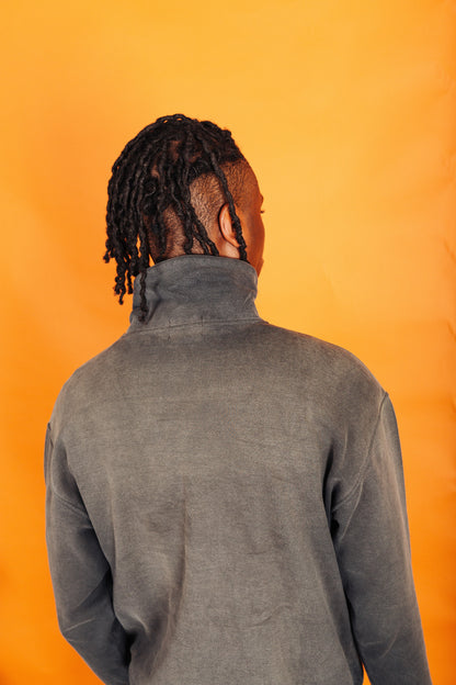 Legre MCM Two Tone Quarter Zip Sweater