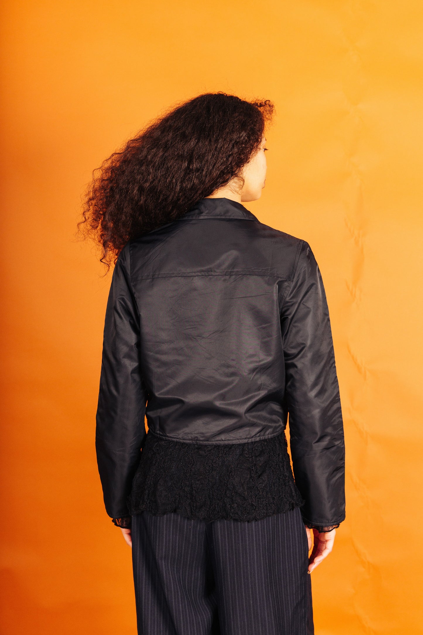 Jean Paul Gaultier Paris Cropped Nylon Jacket