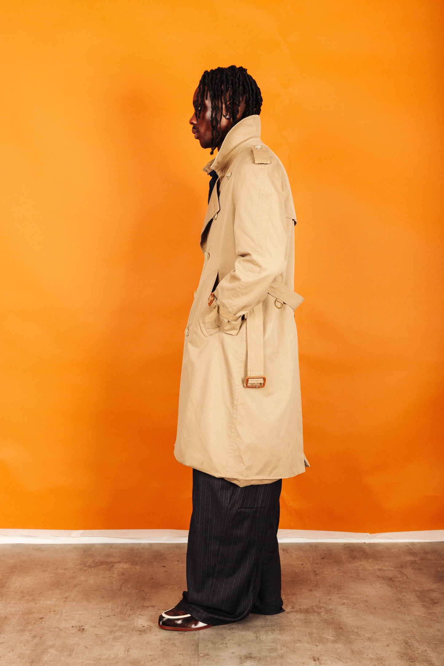 Burberry Double Breasted Milano Trench Coat