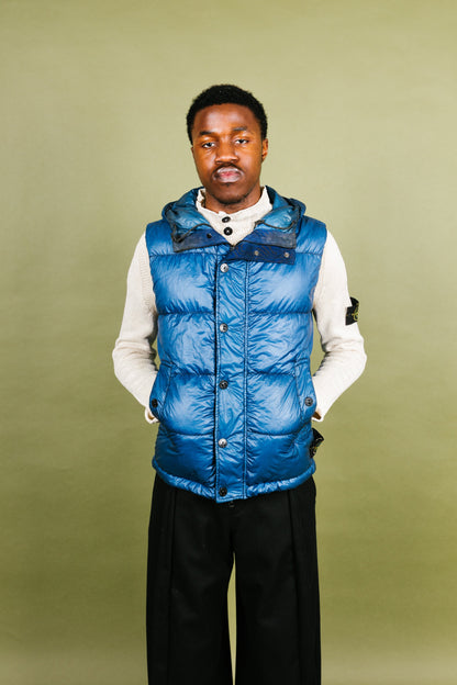A/W 2013 Stone Island Garment Dyed Down Puffer Gilet