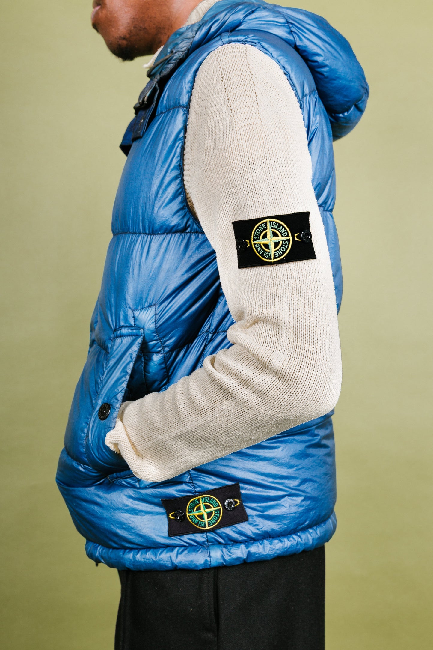 A/W 2013 Stone Island Garment Dyed Down Puffer Gilet