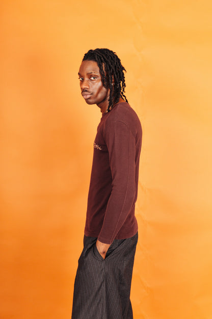 Jean Paul Gaultier Jeans Tribal Graphic LS Top