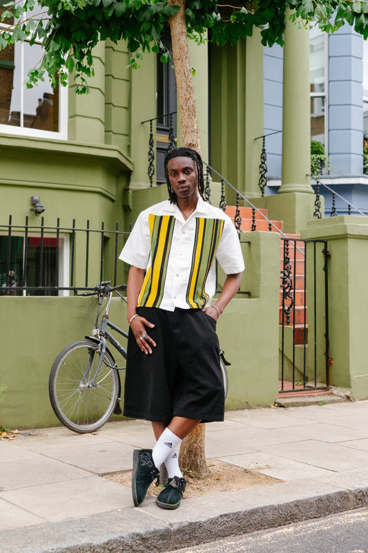 VT Rework x Taya Francis Jamaica Knit Panel Shirt