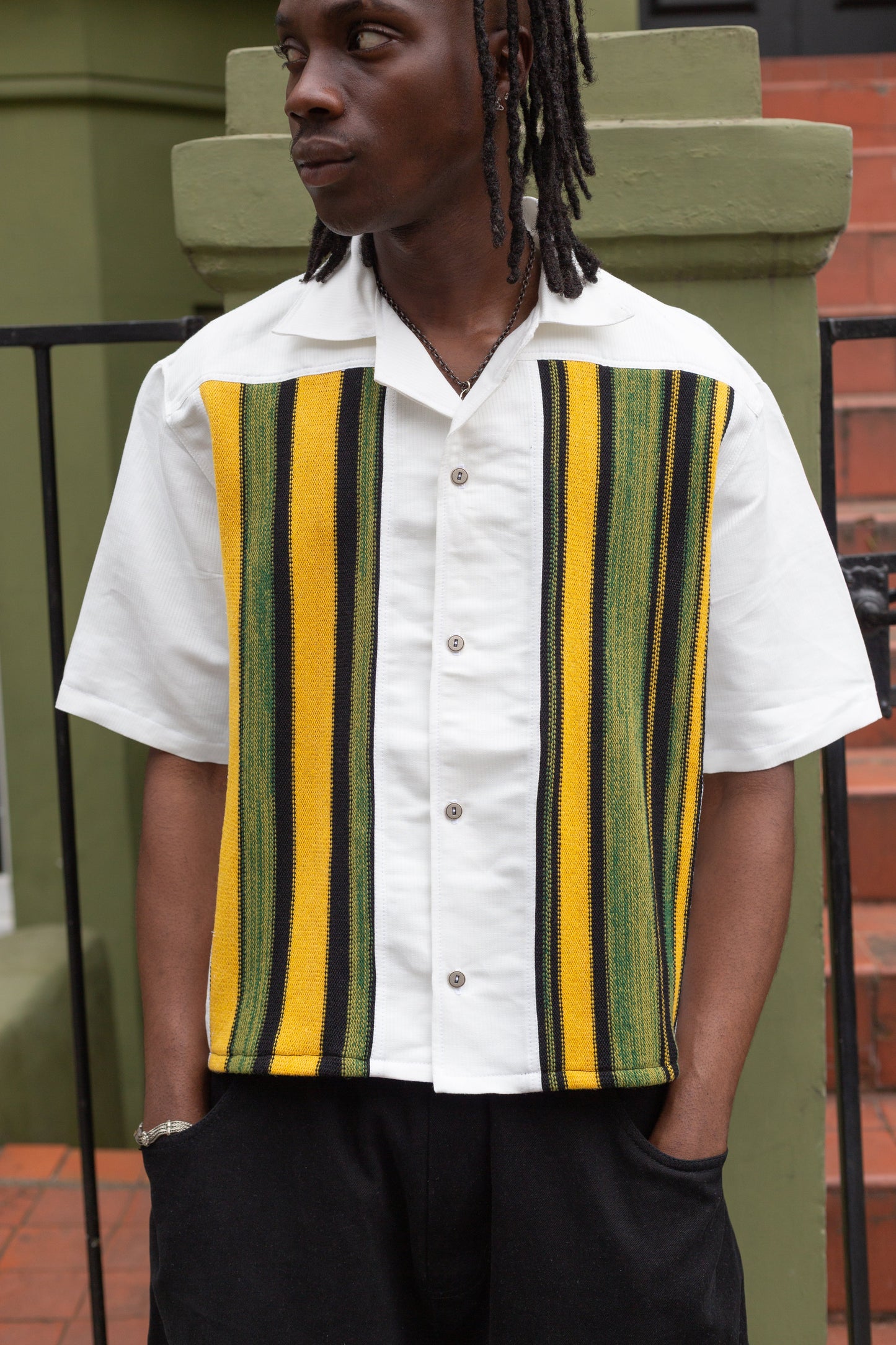 VT Rework x Taya Francis Jamaica Knit Panel Shirt