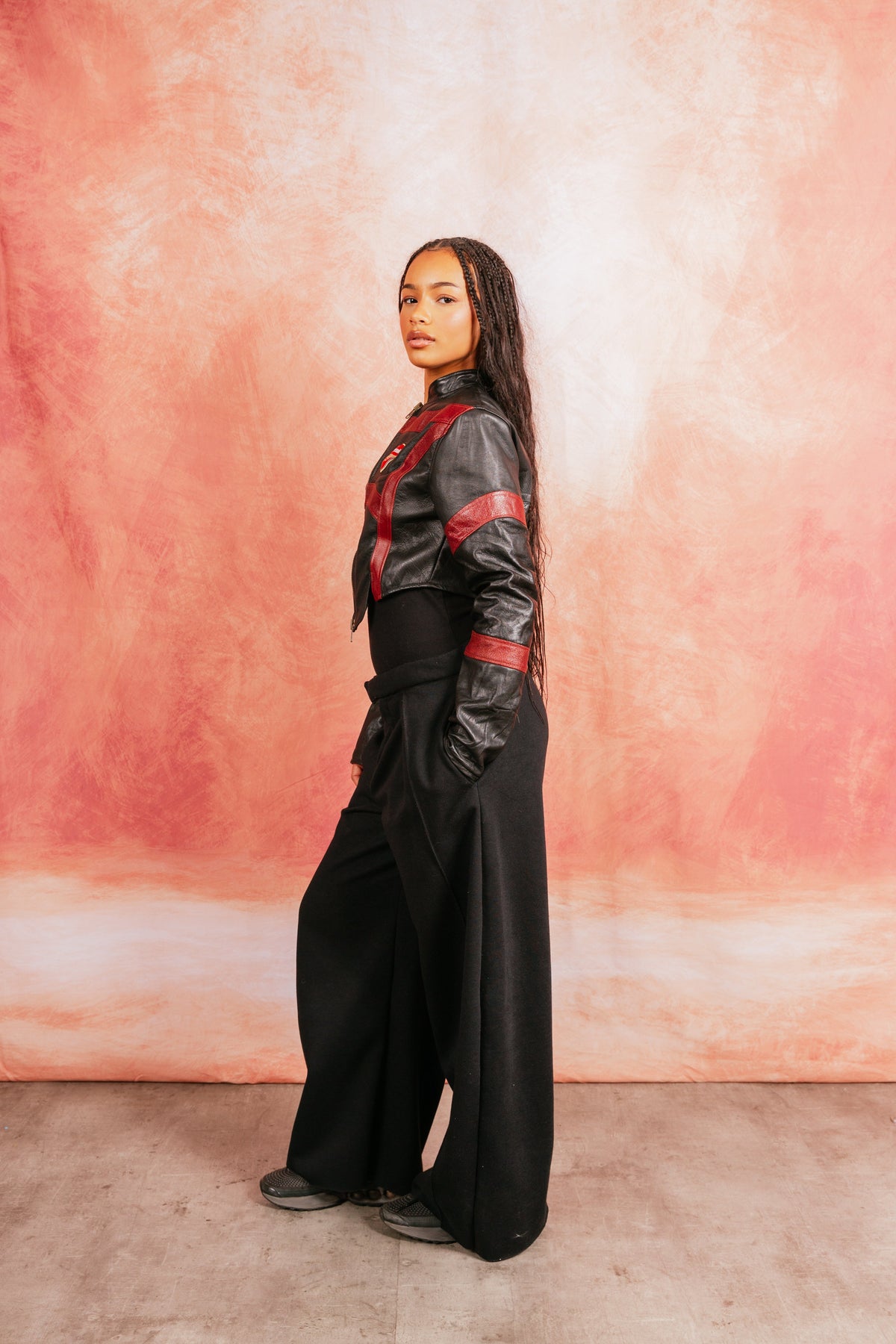 VT Rework: Custom Order – Leather Football Jacket | Arsenal, Red