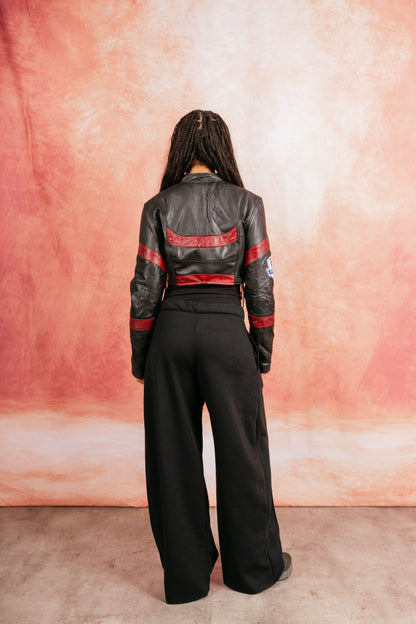 VT Rework: Custom Order – Leather Football Jacket | Arsenal, Red
