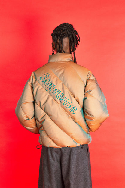 F/W 2019 Supreme Iridescent Duck Down Quilted Puffer Jacket