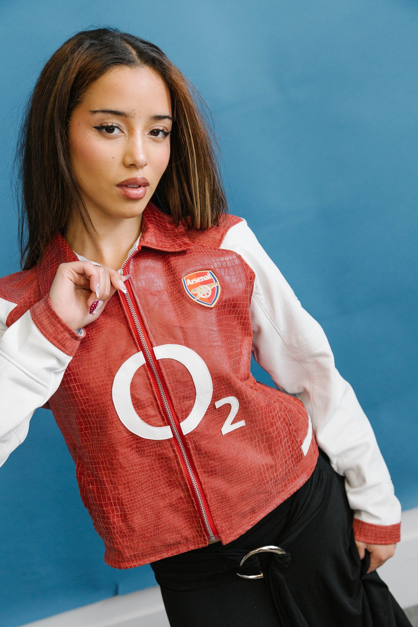 VT Rework : Arsenal Two Tone Leather Jacket SC: 5782