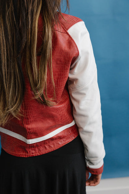 VT Rework : Arsenal Two Tone Leather Jacket SC: 5782