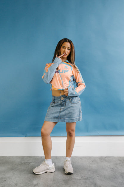 VT Rework : Adidas x Marseille Cropped Denim Jacket