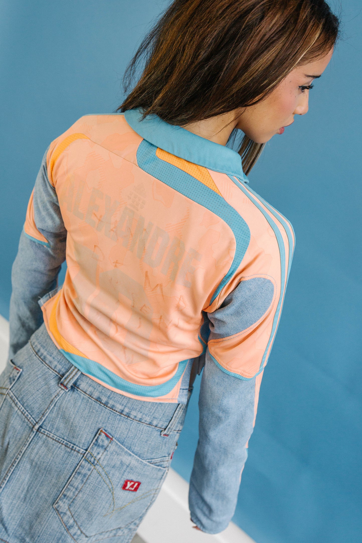 VT Rework : Adidas x Marseille Cropped Denim Jacket