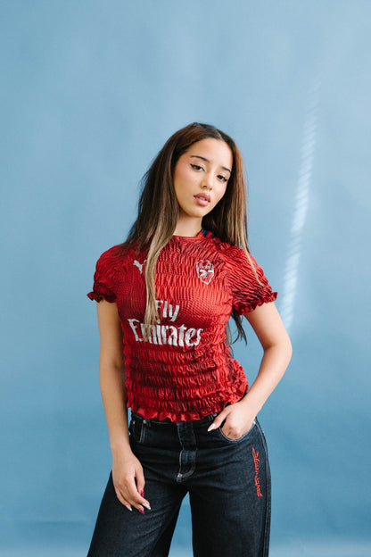 VT Rework : Arsenal Shirred Football Shirt