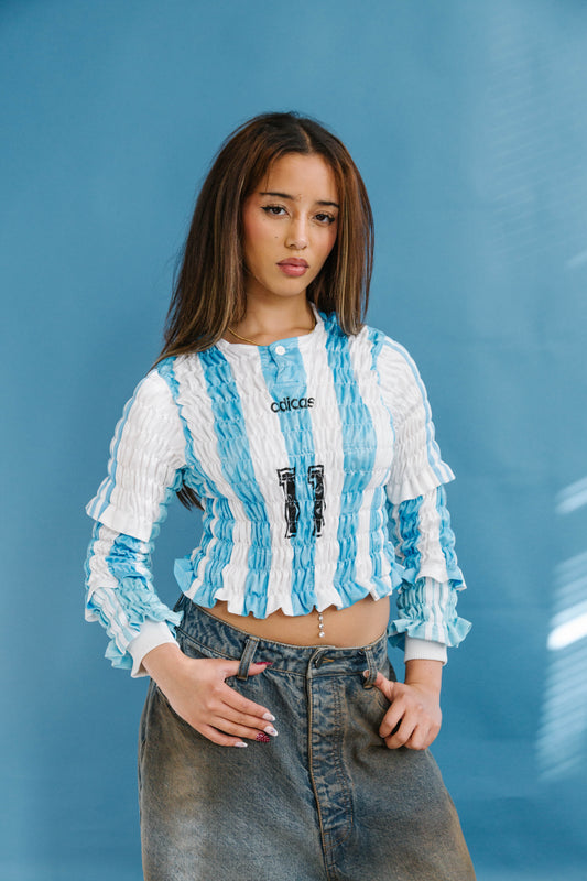 VT Rework : Argentina L/S Shired Football Top