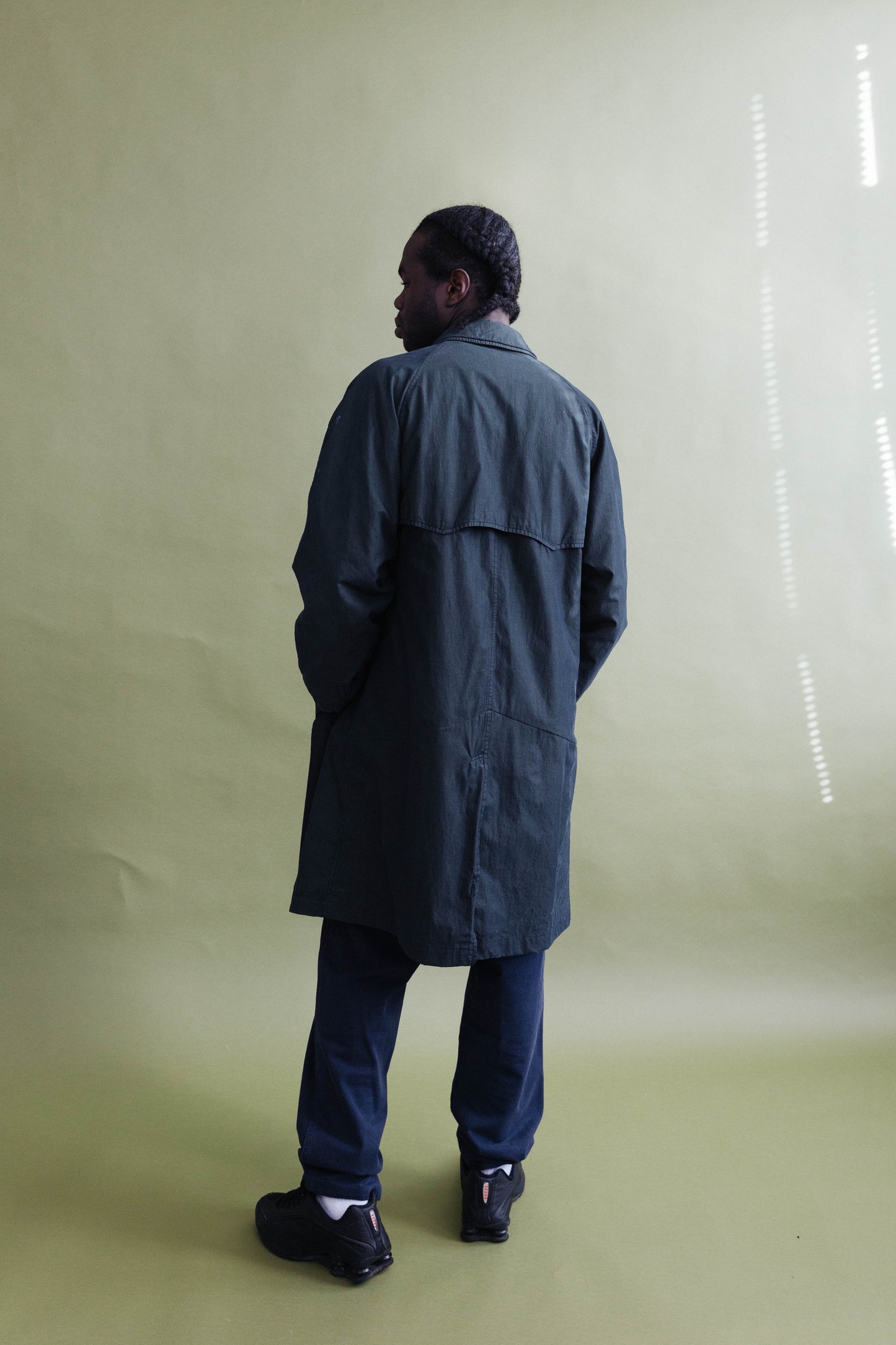 A/W 1992 C.P. Company Garment Dyed Dark Green Trench Coat
