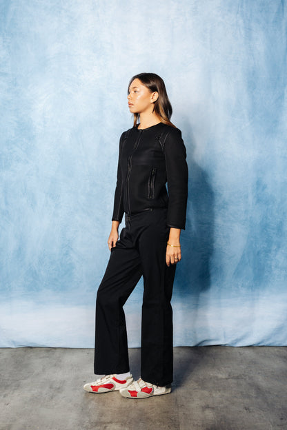 S/S 2012 Chanel Black Mesh Zip Jacket