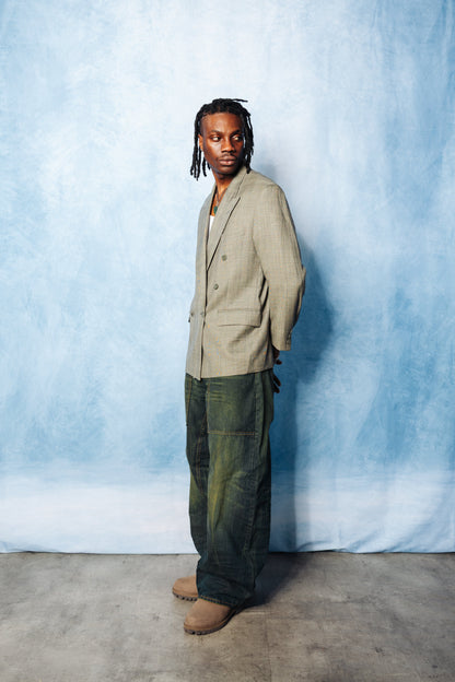 1970's Christain Dior Double Breasted Check Blazer