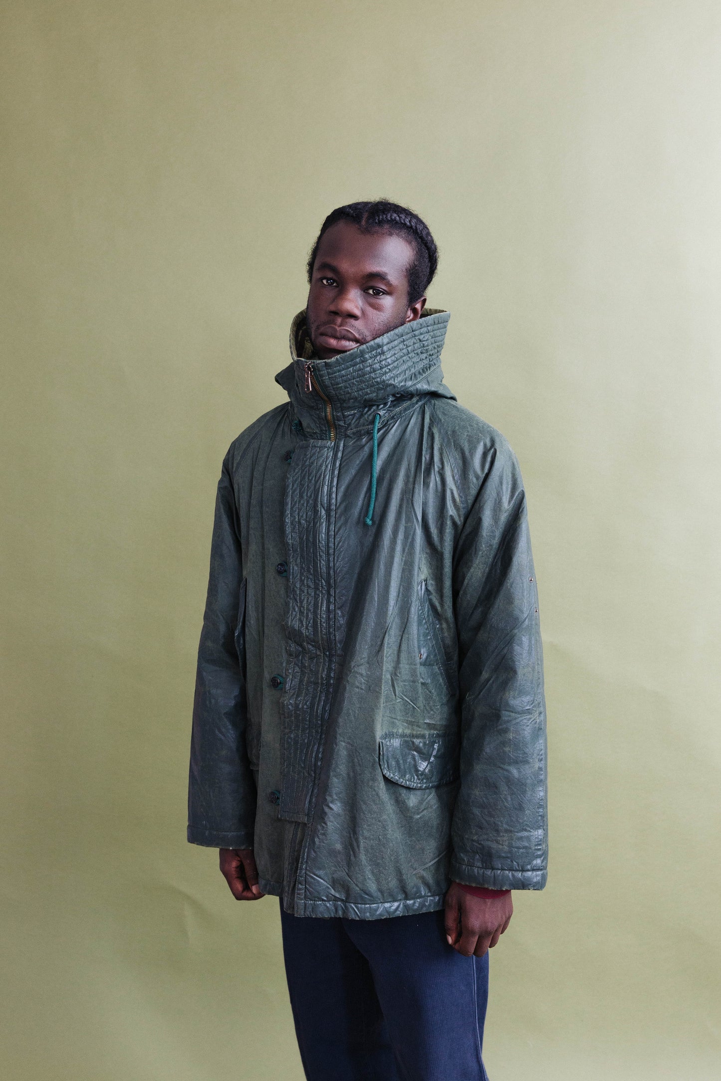 A/W 1991 Boneville Ski Weathered Green Padded Jacket