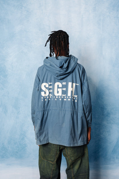 S/S 1993 Hai Sporting Gear Issey Miyake Blue Tech Parka