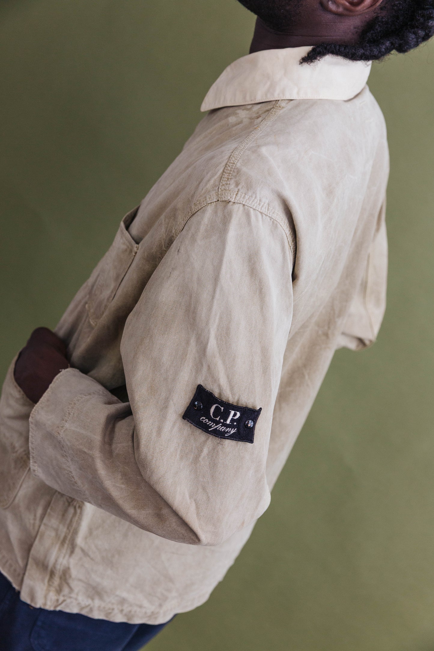 S/S 1994 C.P. Company Beige Cropped Chore Jacket