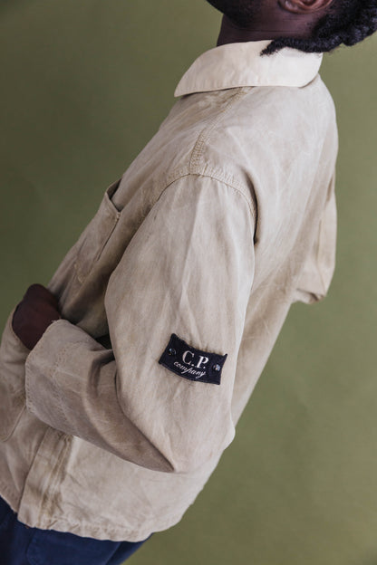 S/S 1994 C.P. Company Beige Cropped Chore Jacket