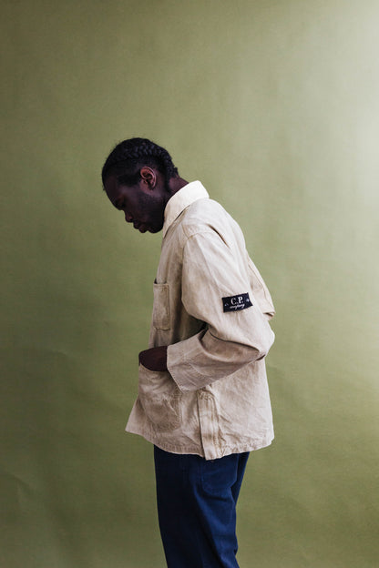 S/S 1994 C.P. Company Beige Cropped Chore Jacket