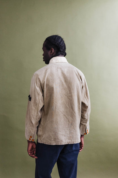 S/S 1994 C.P. Company Beige Cropped Chore Jacket