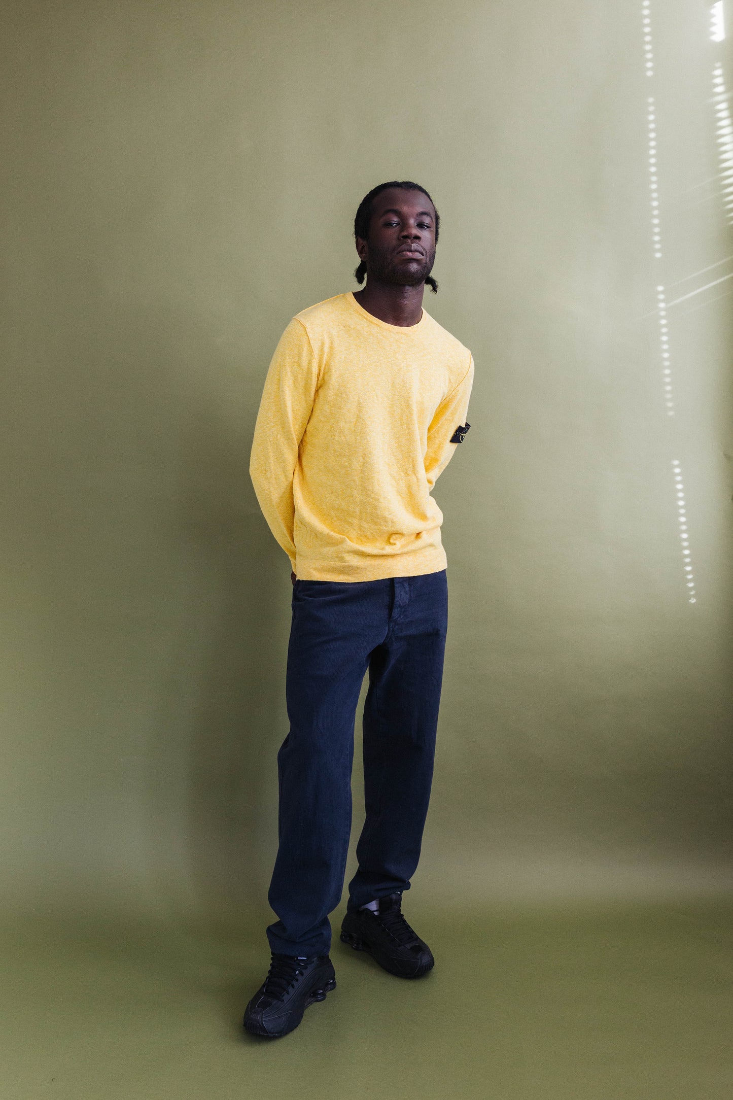 S/S 2018 Stone Island Yellow Marl Sweatshirt