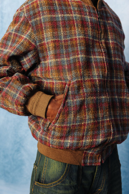 Example Missoni Woven Plaid Bomber Jacket
