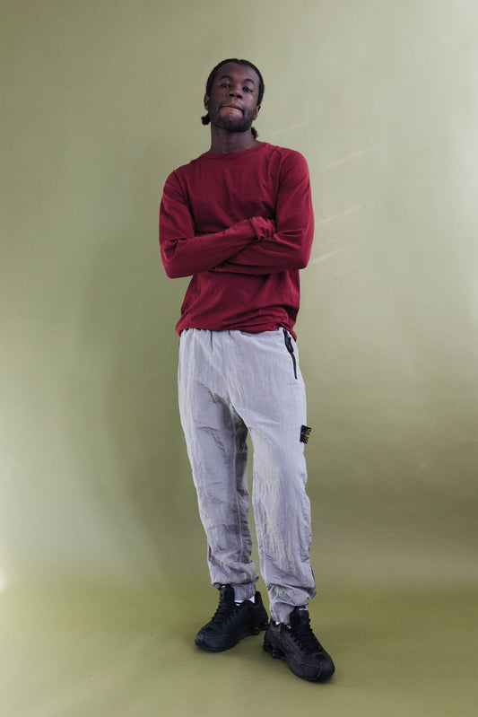 A/W 2018 Stone Island Silver Nylon Metal Technical Trousers