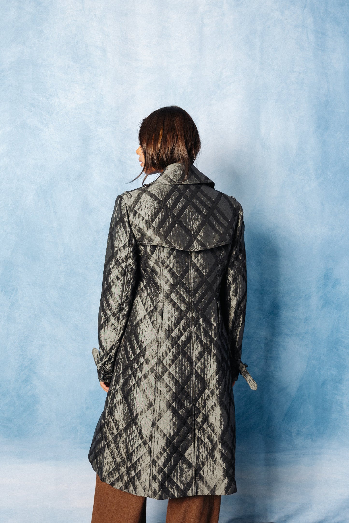 Burberry Metallic Nova Print Trench