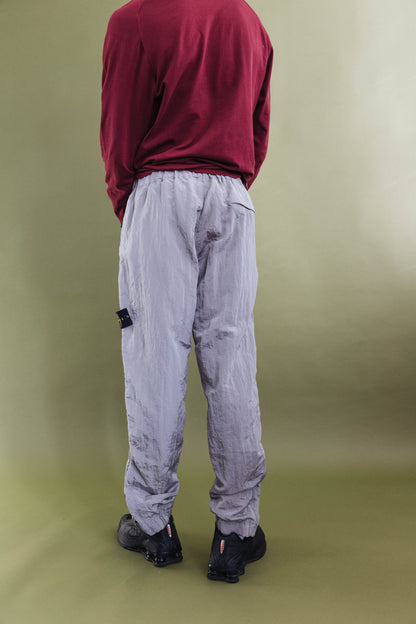 A/W 2018 Stone Island Silver Nylon Metal Technical Trousers