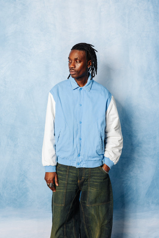 S/S 2020 Supreme Two-Tone Twill Varsity Jacket