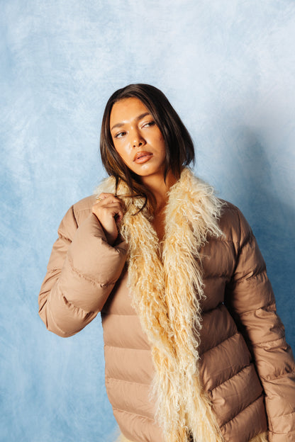 Moncler Fur Lined Down Puffer Blouson